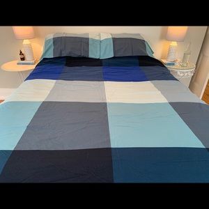 IKEA BRUNKRISSLA BLUE DUVET SET - king